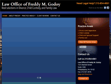 Tablet Screenshot of freddygodoylaw.com
